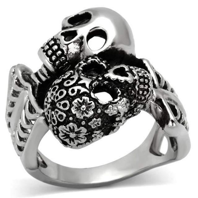 Bague en Acier Inoxydable Poli pour Hommes Sans Stone en Aucune Stone - Taille 13