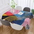 thumbnail image 2 of Yayeee Tablecloths for Rectangular Tables 54 x 54 inch Party Table Cover, Stripes Pattern, 2 of 6