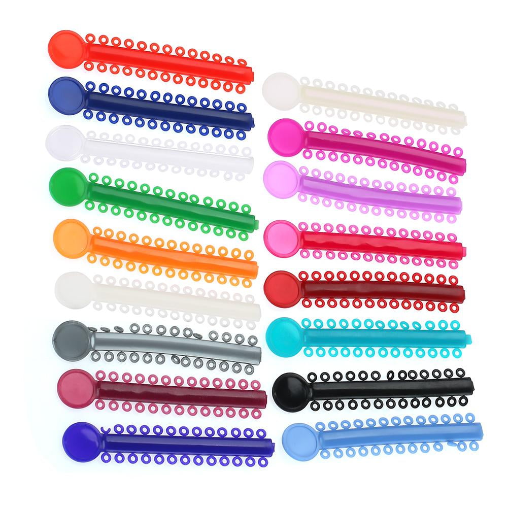 YLSHRF 40 Pieces MultiColor Dental Orthodontic Ligature Ties Teeth