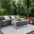 thumbnail image 3 of Superior Two-Toned Braided Indoor/ Outdoor Area Rug, Slate/ White, 3' x 5', 3 of 7