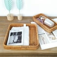 thumbnail image 2 of TELOLY Tray Decor,Rectangular Design Tea Tray,Efficient Storage To Help Organize Tableware Serving Tray With Handle,A31x20x9CM, 2 of 3