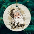 thumbnail image 6 of Vintage Believe Santa Christmas Ornament, 6 of 7