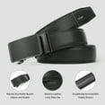 thumbnail image 5 of GAEKEAO Leather Ratchet Belt for Men Automatic Adjustable Click Buckle Belts for Dress Casual Trim to Fit with Gift Box, 5 of 7
