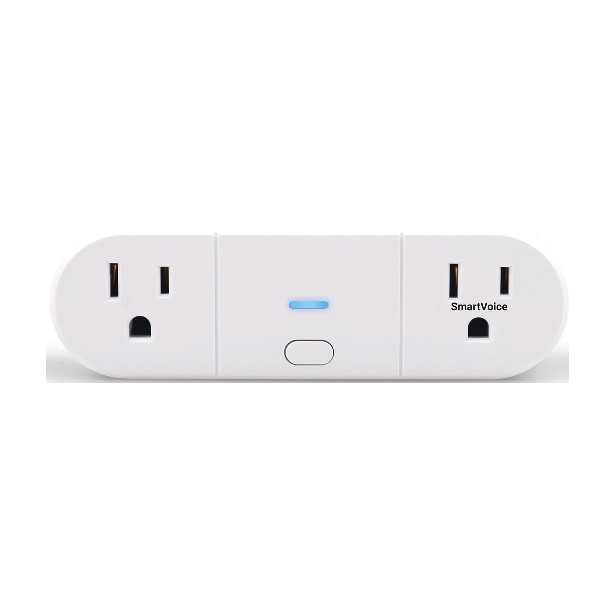 Emerson SmartVoice 2-in-1 Dual Wall Plug ES521 – Offline Voice Control, No App and Wifi