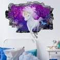 thumbnail image 1 of UNICORN WALL STICKER 3D LOOK - BOYS GIRLS BEDROOM ENCHANTED WALL DECAL, 1 of 4