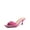 HOT PINK-PU, variant on BURUDANI Heels for Women Rhinestone Open Toe Low Kitten Heels Sexy Stilettos Heels Pump Sandals Party Evening Prom Dance Dress Shoes