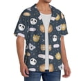 thumbnail image 2 of Kdxio Men's Hawaiian Shirt for Men Short Sleeve Shirt Cartoon Animals Summer Casual Holiday Beach Button Down T-Shirts, 2 of 7