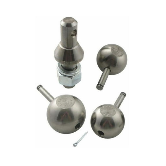 CONVERT-A-BALL 904B (BLISTER/RETAIL PACKAGE)1IN SHANK 2IN & 2 5/16IN CHROME BALLS BLISTER PACK