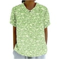 thumbnail image 1 of Chemise Ample à Manches Courtes Imprimée Décontractée Mode pour Femmes, 1 of 6