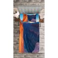 thumbnail image 3 of Ambesonne Landscape Quilted Bedspread Set 2 Pcs, Sunrise at Toroweap, Twin Size, Purplegrey Orange Blue, 3 of 3