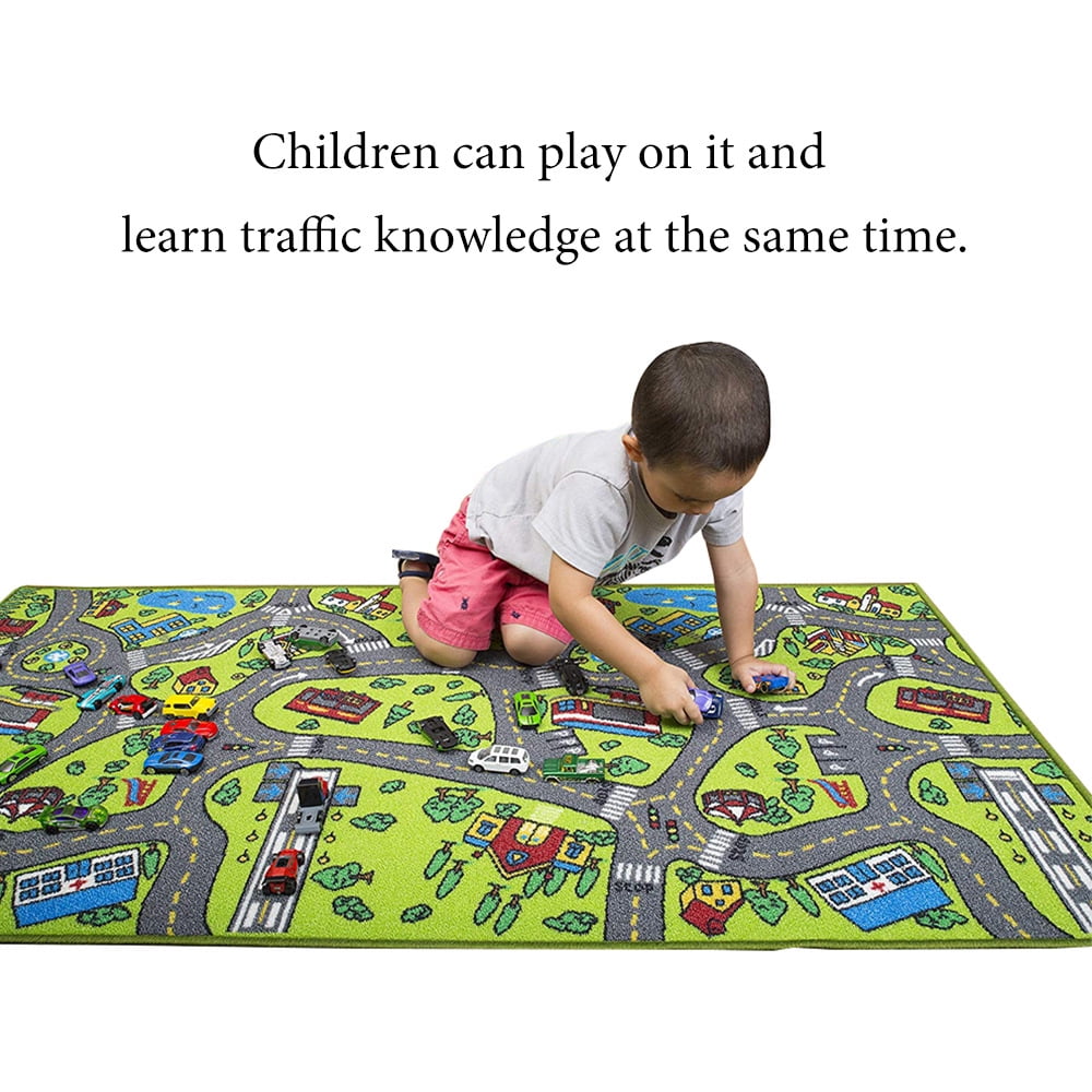 Car Rug Kid For Toy Cars Playroom 
