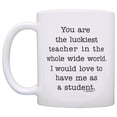 thumbnail image 2 of ThisWear Teacher Appreciation Gifts Teacher You Are Luckiest Teacher Math Teacher Gifts Drama Teacher Gifts Music Teacher Gifts 11 ounce 2 Pack Coffee Mugs, 2 of 4