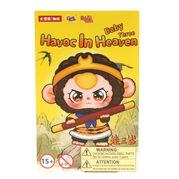 Baby Three Collectible Mystery Plush - Blind Box Surprise Toy - Havoc in Heaven Plush Clip Collection - Includes 1 Random Character