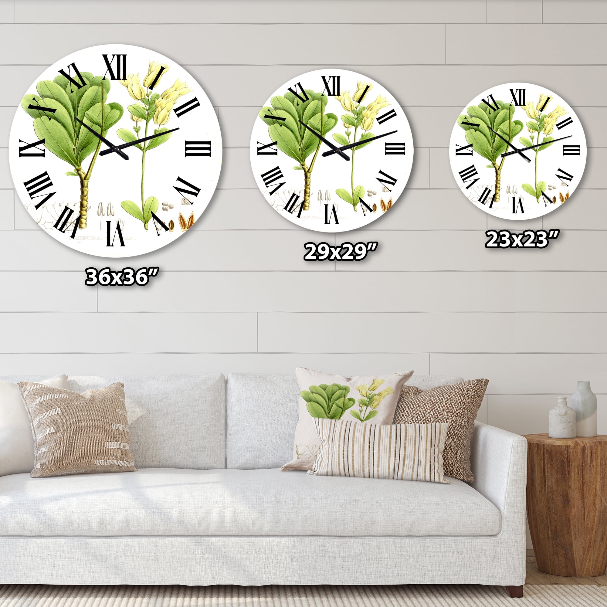 Designart 1 in Quartz Traditional Wall Clock
