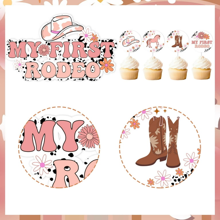 13PCS My First Rodeo Cake Topper, Groovy Daisy Cake Topper, Pink Cowgirl Hat Cupcake Toppers, Western Cowgirl Cowboy 1st Cake Decorations for Baby Shower Groovy Cowgirl Birthday Party Decor Supplies - Walmart.com 13pcs-my-first-rodeo-cake-topper-groovy-daisy-cake-topper-pink-cowgirl-hat-cupcake-toppers-western-cowgirl-cowboy-1st-cake-decorations-for-baby-shower-groovy-cowgirl-birthday-party-decor-supplies-walmart-com