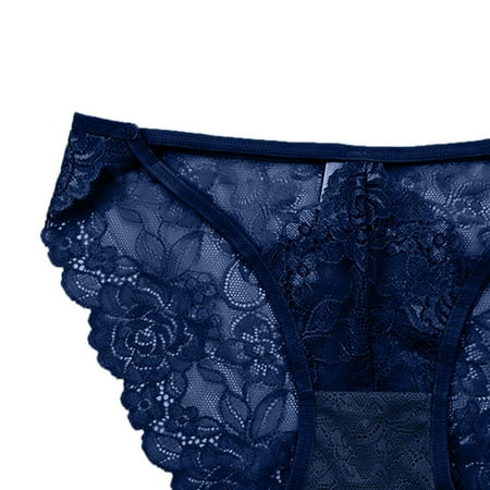 

Cathalem Postpartum Underwear with Ice Pack Insert Womens Lace Breathable Lace Hollow Out And Women Cotton Panties Pack Underpants E One Size