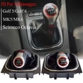 thumbnail image 4 of For VW Volkswagen Golf 5/6 MK5/6 Scirocco(2009) Octavia Manual Gear Shift Knob Shifter Pen 5 6 Speed Handball Car Styling Chrome-5Speed-Boot, 4 of 5