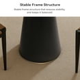 thumbnail image 7 of KithKasa 35'' Wood Round Dining Table for 2-4, Modern Farmhouse Kitchen Table, Small Circle Dining Tables with Pedastal for Kitchen Living Room,Space Saving,Black, 7 of 7