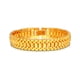 thumbnail image 1 of Pulsera U7 chapada en oro de 18 quilates, 12 mm de ancho, para hombre, 1 of 9
