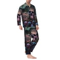 thumbnail image 2 of Yiaed Forest Mushroom Skull Print Men’s Pajamas Set - Long Sleeve Button Down Sleep Shirt and Pajama Bottoms Sleepwear Set Mens Pjs Sets Men's Pajama Bottoms-X-Large, 2 of 7