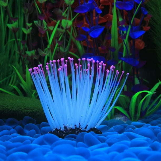 Aquatic Plants Aquarium Artificial Fish Tank, Anemone Silicone Plants