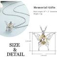 thumbnail image 5 of Butterfly Cremation Urn Necklace for Ashes -Memorial Keepsake Pendant Jewelry Women Keepsake Bereavement Gift for A Loss of the Loved One for Women, 5 of 7