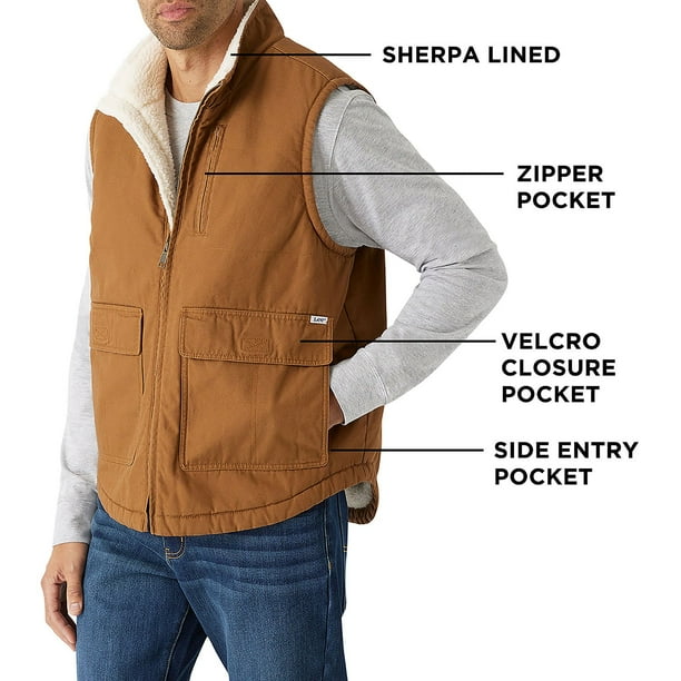 新品　MONITALY Sherpa Lined Vest 38 USA製 Coleman Sherpa-Lined DWR Duck Work Vest | Walls®