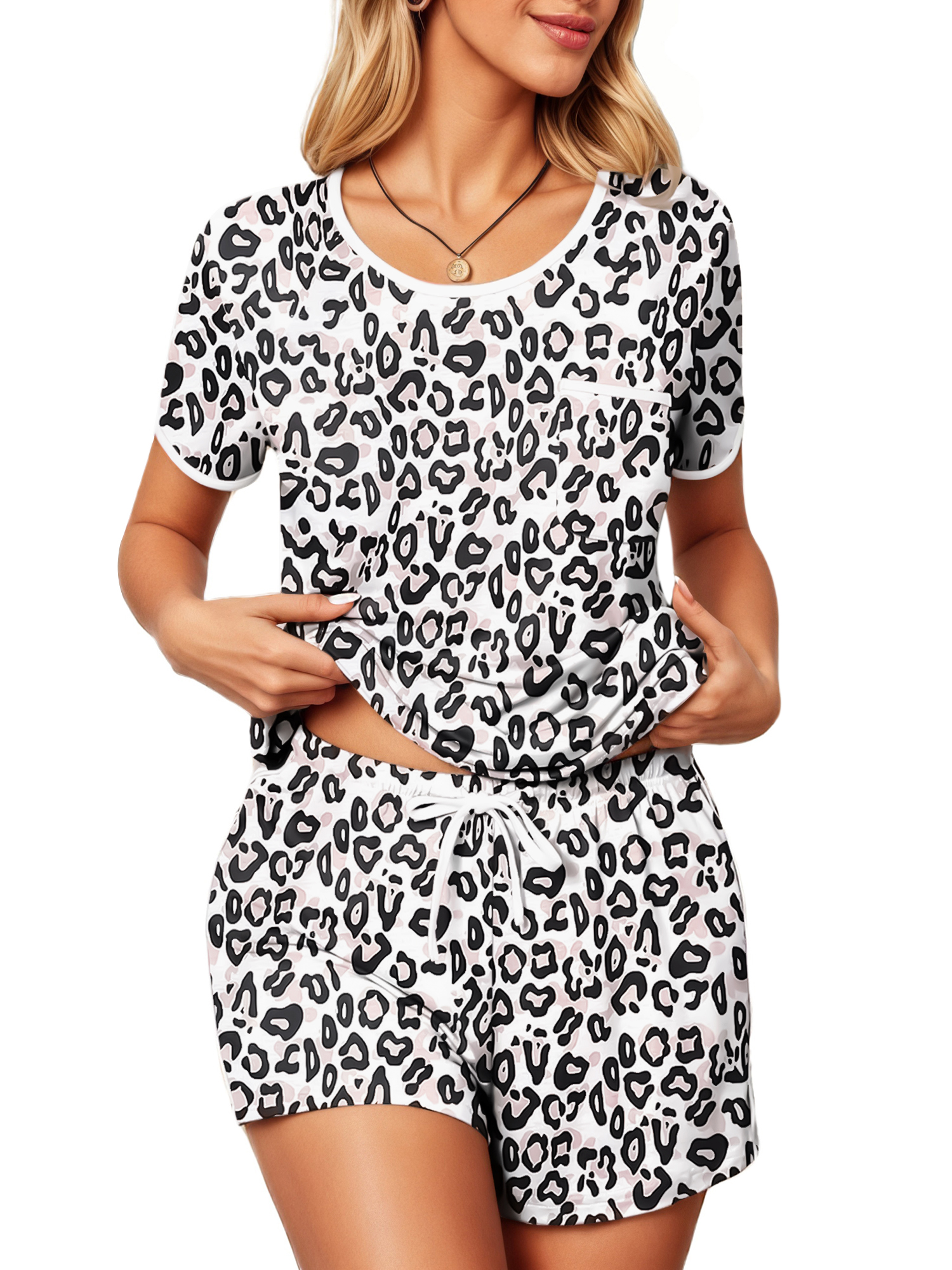 UVN Women's 2-Piece Lounge Set with Shorts photo 2