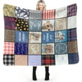 thumbnail image 5 of Customized Blanket with Photos & Text for Mom Dad Baby Family Friends Personalized Picture Blanket for Birthday Christmas for Women Sister Wife Grandma(10 Photos,50x60 Sherpa), 5 of 6