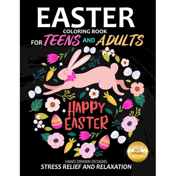 Easter Coloring Book for teens and adults (Paperback)