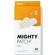 Mighty Patch Nose patch from Hero Cosmetics - XL Hydrocolloid Nose Pore Pimple Patches (10 Count)