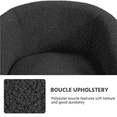 thumbnail image 4 of Renwick Set of 2 Boucle Upholstered Club Chair, Dark Gray, 4 of 8