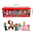 thumbnail image 2 of 6 Piezas Mini Figuras Mario PVC Figura de Acción Dibujos Animados para Niños Mayores de 6 Años, 2 of 9
