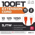 Iron Cable 100 ft Outdoor Extension Cord 2 Prong, 16/2 SJTW