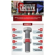 Loctite 487229 Threadlocker 242 All-Purpose Medium Strength Tube, Blue, 6 ml