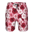 thumbnail image 4 of Naloa Rose Men's Beach Shorts, Surfing shorts, Swim trunks, Quick Dry Swim Trunks for Surfing Beach Fun - Small, 4 of 9