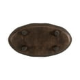 thumbnail image 6 of Kate and Laurel Alessia Modern Decorative Scalloped Oval Footed Metal Tray, 14 x 8, Bronze, Transitional Food-Safe Cast Aluminum Pedestal Tray with Rough Texture and Deckled Edge, 6 of 9
