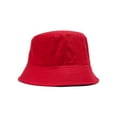 thumbnail image 2 of TopHeadwear Chapeau Bob en Coton Uni - Rouge - Petit/moyen, 2 of 2