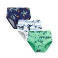 thumbnail image 5 of Dsseng 3Pcs Boys' Underwear Briefs Soft 100% Cotton 3 Pack Kids Underwear Dinosaur Briefs Panty Toddler Children Truck Panties-4T, 5 of 6