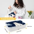 thumbnail image 5 of Polar Bear PU Leather Necklace Organizer with Removable Compartment, Earring Holder, and Decorative Box - Portable Storage Case, 5 of 6