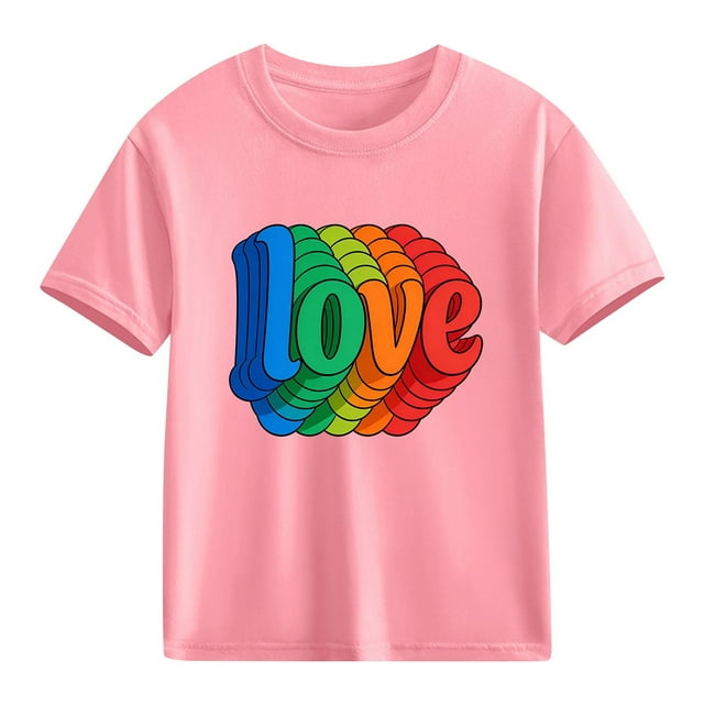 hengsof T-shirt Imprimé à Manches Courtes pour Enfants