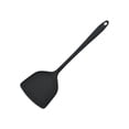 thumbnail image 1 of Ounissouiy Espátula de cocina con mango largo para cocinar y hornear, volteador de alimentos de silicona, utensilios de cocina manuales Cocina y Comedor Negro, 1 of 6