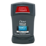 Dove Deodorant 1.7oz Mens Clean Comfort Anti-Perspirant (Pack of 2)