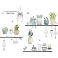 thumbnail image 1 of Plantas en macetas verdes hojas pegatinas de pared calcomanías de pared para hoja de pared de dormitorio como decoración de pared para sala de estar | Adhesivos removibles en formato 90 x 108 cm para el hogar esquí esquí Gafas de esquí, 1 of 5