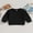 Black, variant on Toddler Baby Boy Girl Solid Color Sweatshirts 6 12 18 24 Months 2T 3T Long Sleeve Crewneck Pullover Fall Tops