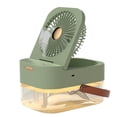thumbnail image 2 of Portable Conditioner Sprayable Misting Humidification Cooler Fan 3 Speeds With Night Light Quiet Portable Tabletop Fan For Home Bedroom, 2 of 9