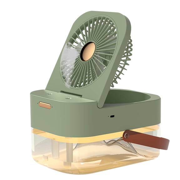 Misting Fan,Portable Desk Fan with Night Light Portable Conditioner,Sprayable Humidification Cooler 3 Speeds,2.5L Water Tank Personal Fans for Office,Travel,Outdoors