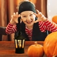 thumbnail image 6 of CASAFUN Halloween Flameless Flickering Pumpkin Candles, Scary Spooky Pumpkin Electric LED Halloween Fake Pillar Candles for Indoor Window Table Home Centerpiece Halloween Thanksgiving Fall Decor, 6 of 8