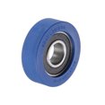 thumbnail image 3 of Unique Bargains Roulement à Rouleau à Poulie en PU 15x48,5x15 mm, Roue de Guidage Revêtue de Polyuréthane pour Industriel, Bleu, 3 of 5