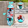 thumbnail image 3 of Madd Gear Mini Cruiser Skateboard for Kids and Teens – Lightweight 22" Maple Deck – Smooth 50mm Wheels – Locker Board for School, Travel, and Campus, 3 of 8